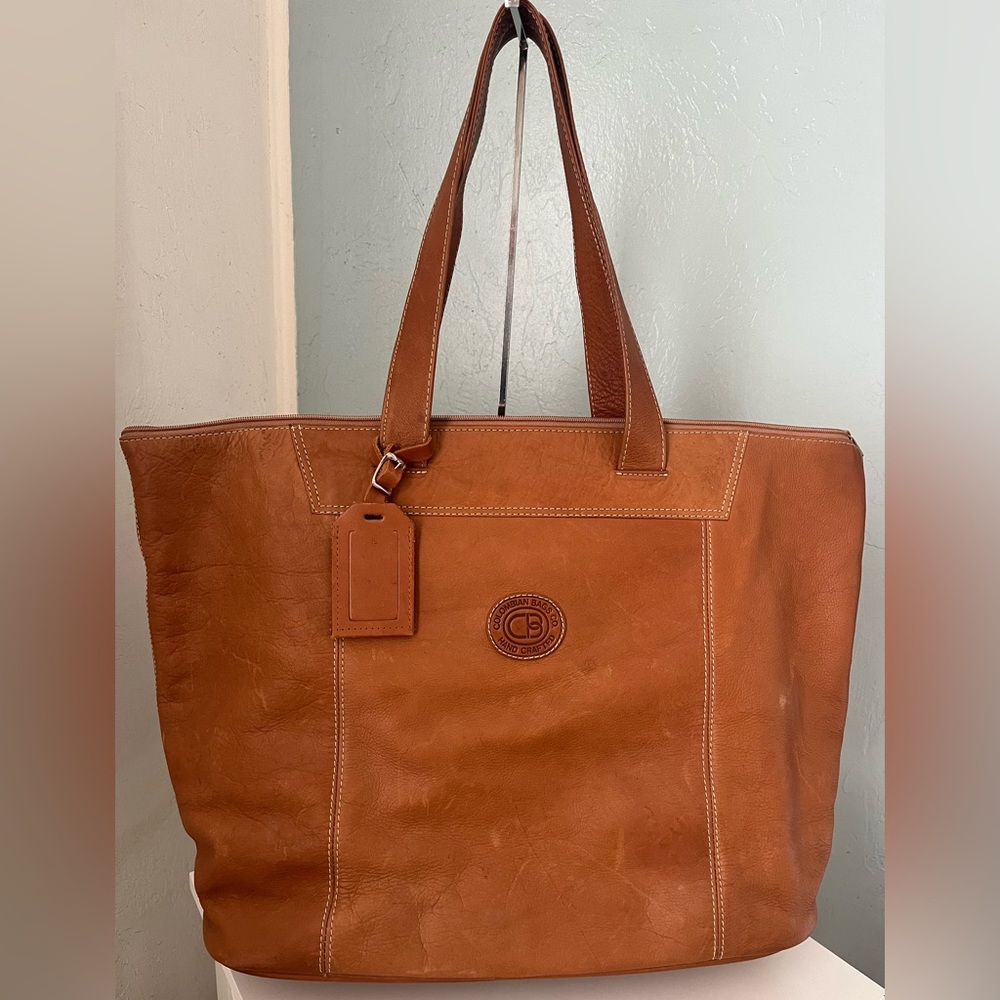 Columbian Bags Co. Leather Weekender Bag